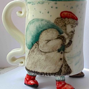 Чашка на ножках "Дед мороз" 2009г.
